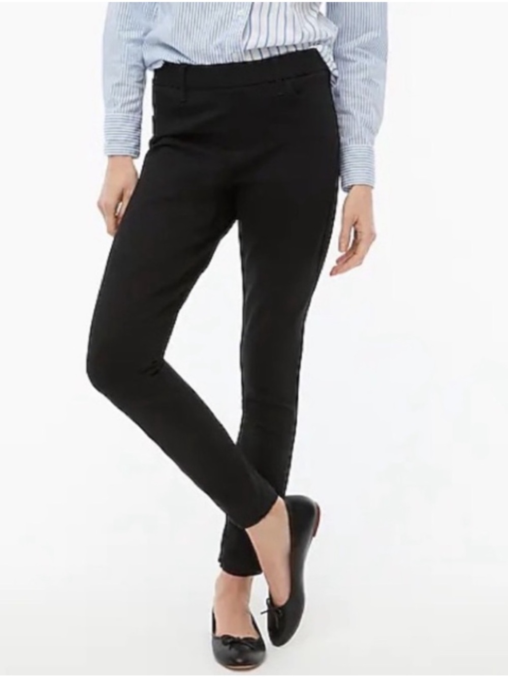 NWT* J. Crew Gigi Ponte Pull-on Knit Pant In Black